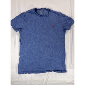 Polo Ralph Lauren Shirt Mens Medium M Blue Heather Custom Fit Cotton T-Shirt Tee